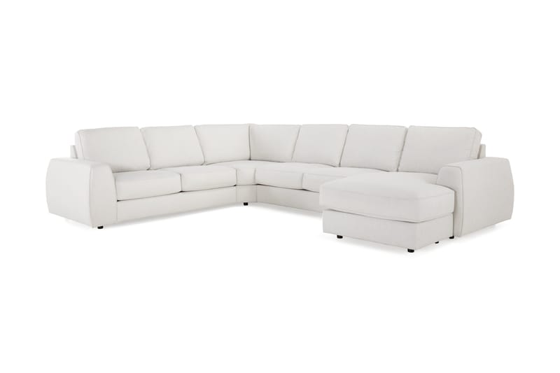 Optus Lyx 5-sits Högervänd U-formad Hörnsoffa med divan i Tyg - Ljusgrå - Möbler - Soffa - Hörnsoffa - Hörnsoffa med divan