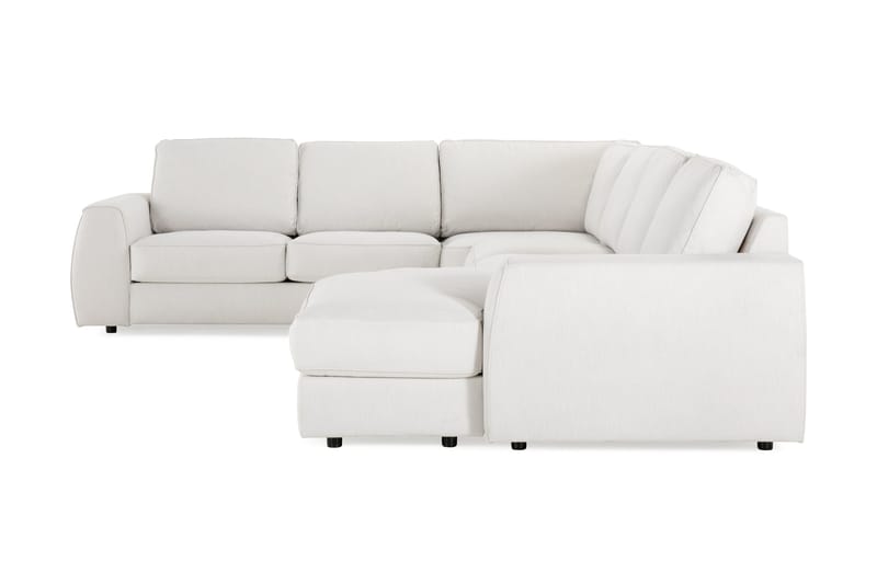 Optus Lyx 5-sits Högervänd U-formad Hörnsoffa med divan i Tyg - Ljusgrå - Möbler - Soffa - Hörnsoffa - Hörnsoffa med divan