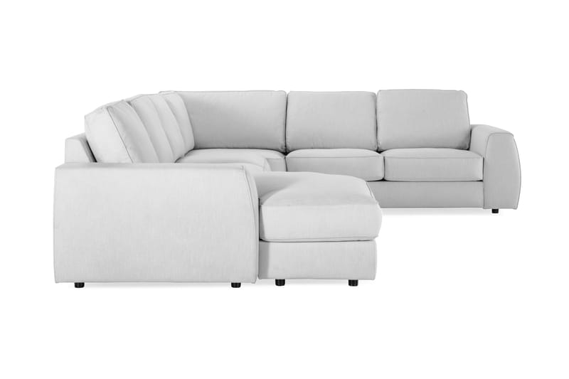 Optus Lyx 5-sits Vänstervänd U-formad Hörnsoffa med divan i Tyg - Grå - Möbler - Soffa - Hörnsoffa - Hörnsoffa med divan