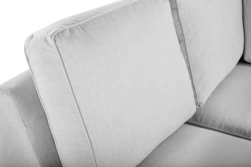 Optus Lyx 5-sits Vänstervänd U-formad Hörnsoffa med divan i Tyg - Grå - Möbler - Soffa - Hörnsoffa - Hörnsoffa med divan