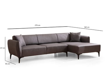 Rossland Divansoffa 3-sits - Mörkgrå - Möbler - Soffa - Bäddsoffa - Hörnbäddsoffa
