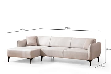 Rossland Divansoffa 3-sits - Vit - Möbler - Soffa - Hörnsoffa - Hörnsoffa med divan