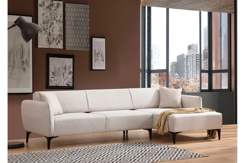 Rossland Divansoffa 3-sits - Vit - Möbler - Soffa - Hörnsoffa - Hörnsoffa med divan