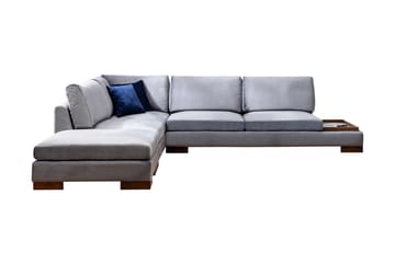 Soffa med Schäslong Nathalie Vänster - Mörkgrå/Natur - Möbler - Soffa - Hörnsoffa