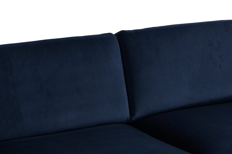 Teodin Hörnsoffa Large Sammet - Blå - Möbler - Soffa - Hörnsoffa