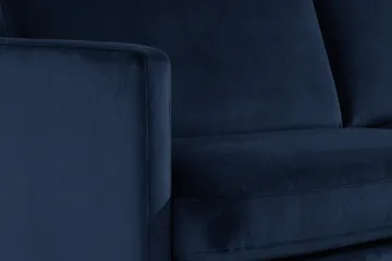 Teodin Hörnsoffa Large Sammet - Blå - Möbler - Soffa - Hörnsoffa