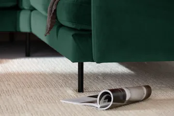 Teodin Hörnsoffa Large Sammet - Grön - Möbler - Soffa - Hörnsoffa