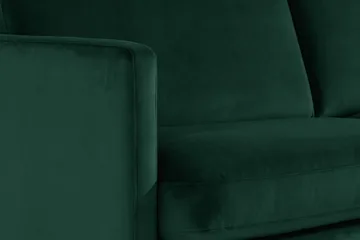 Teodin Hörnsoffa Large Sammet - Grön - Möbler - Soffa - Hörnsoffa