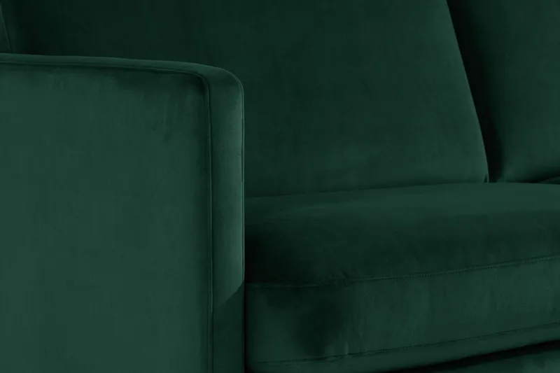 Teodin Hörnsoffa Large Sammet - Grön - Möbler - Soffa - Hörnsoffa