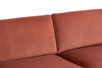 Teodin Hörnsoffa Large Sammet - Rosa - Möbler - Soffa - Hörnsoffa