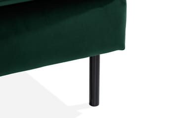 Teodin Hörnsoffa med Divan Vänster Sammet - Grön - Möbler - Soffa - Hörnsoffa - Hörnsoffa med divan