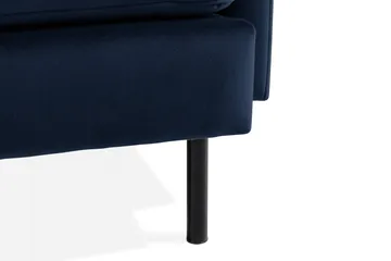 Teodin Hörnsoffa Sammet - Blå - Möbler - Soffa - Hörnsoffa