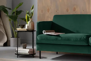 Teodin Hörnsoffa Sammet - Grön - Möbler - Soffa - Hörnsoffa