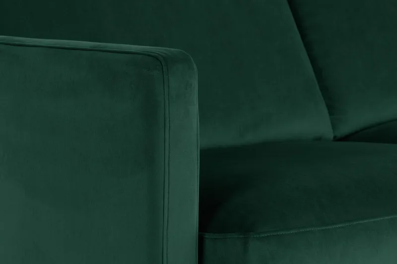 Teodin Hörnsoffa Sammet - Grön - Möbler - Soffa - Hörnsoffa