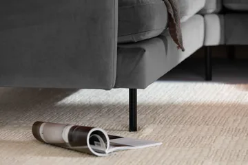 Teodin Hörnsoffa Sammet - Ljusgrå - Möbler - Soffa - Hörnsoffa