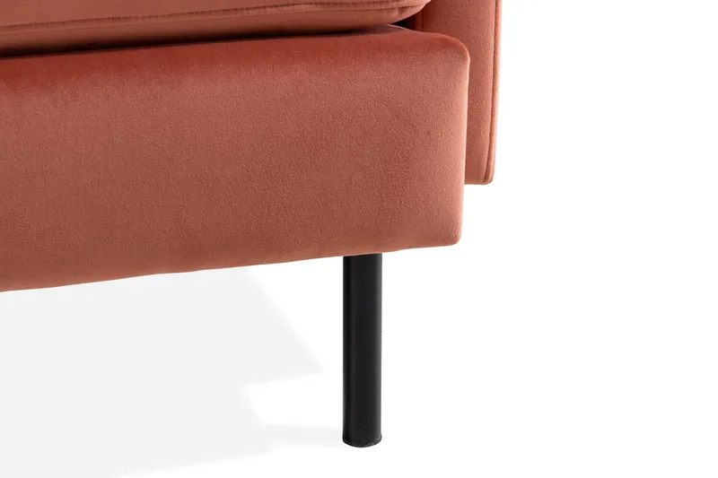Teodin Hörnsoffa Sammet - Rosa - Möbler - Soffa - Hörnsoffa