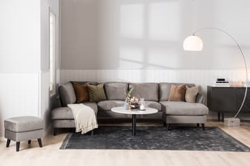 Trend 5-sits Högervänd L-formad Hörnsoffa i Sammet - Brun - Möbler - Soffa - Hörnsoffa