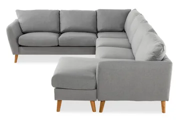 Trend 5-sits Högervänd U-formad Hörnsoffa med divan i Tyg - Grå - Möbler - Soffa - Hörnsoffa - Hörnsoffa med divan