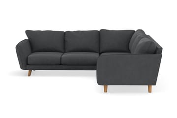 Trend Lyx 6-sits Vändbar L-formad Hörnsoffa i Manchester - Mörkgrå - Möbler - Soffa - Hörnsoffa