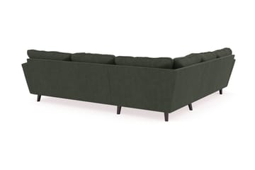 Trend Lyx 6-sits Vändbar L-formad Hörnsoffa i Manchester - Mörkgrön - Möbler - Soffa - Hörnsoffa
