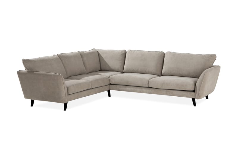 Trend Lyx 6-sits Vändbar L-formad Hörnsoffa i Tyg - Beige - Möbler - Soffa - Hörnsoffa