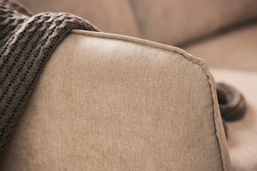 Trend Lyx 6-sits Vändbar L-formad Hörnsoffa i Tyg - Beige - Möbler - Soffa - Hörnsoffa