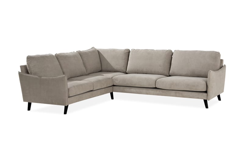 Trend Lyx 6-sits Vändbar L-formad Hörnsoffa i Tyg - Beige - Möbler - Soffa - Hörnsoffa