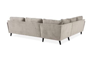 Trend Lyx 6-sits Vändbar L-formad Hörnsoffa i Tyg - Beige - Möbler - Soffa - Hörnsoffa