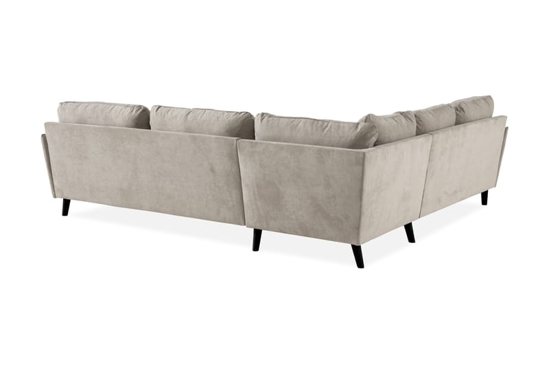 Trend Lyx 6-sits Vändbar L-formad Hörnsoffa i Tyg - Beige - Möbler - Soffa - Hörnsoffa