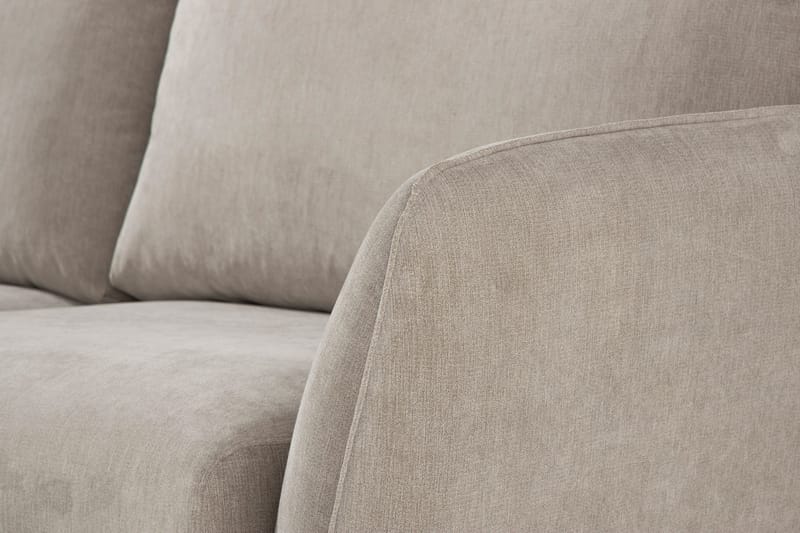 Trend Lyx 6-sits Vändbar L-formad Hörnsoffa i Tyg - Beige - Möbler - Soffa - Hörnsoffa