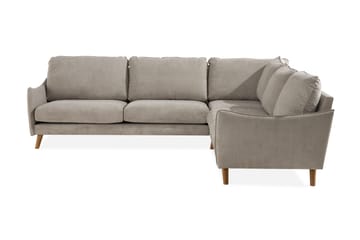 Trend Lyx 6-sits Vändbar L-formad Hörnsoffa i Tyg - Beige - Möbler - Soffa - Hörnsoffa