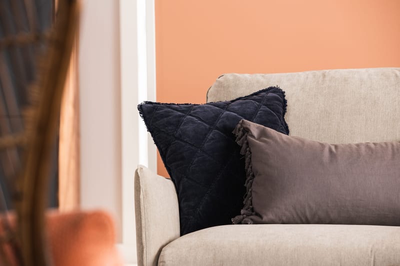 Trend Lyx 6-sits Vändbar L-formad Hörnsoffa i Tyg - Beige - Möbler - Soffa - Hörnsoffa