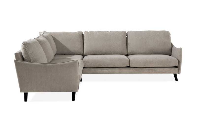 Trend Lyx 6-sits Vändbar L-formad Hörnsoffa i Tyg, Beige