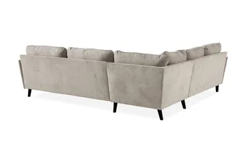 Trend Lyx 6-sits Vändbar L-formad Hörnsoffa i Tyg - Beige - Möbler - Soffa - Hörnsoffa