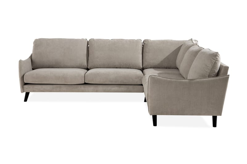 Trend Lyx 6-sits Vändbar L-formad Hörnsoffa i Tyg - Beige - Möbler - Soffa - Hörnsoffa