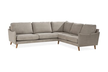 Trend Lyx 6-sits Vändbar L-formad Hörnsoffa i Tyg - Beige - Möbler - Soffa - Hörnsoffa