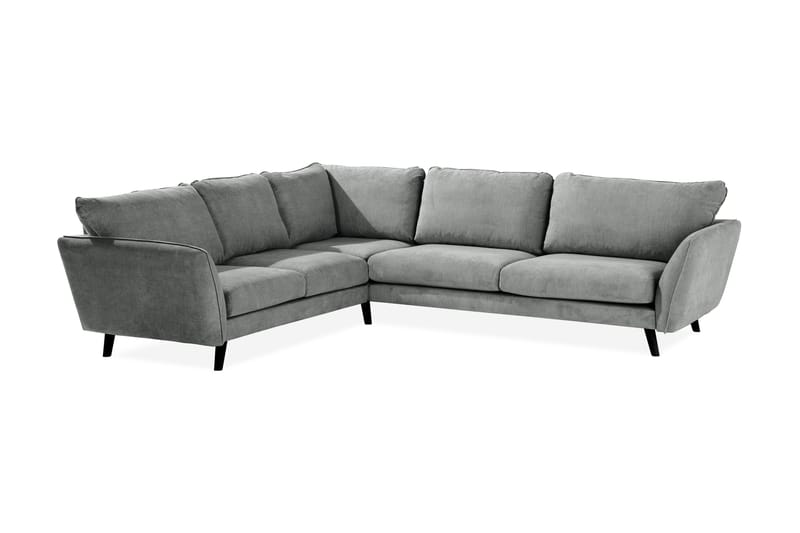 Trend Lyx 6-sits Vändbar L-formad Hörnsoffa i Tyg - Grå - Möbler - Soffa - Hörnsoffa