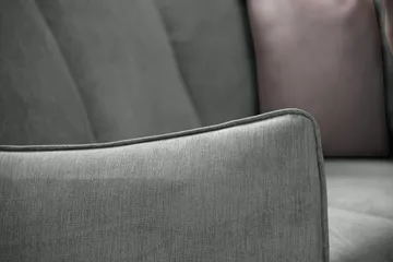 Trend Lyx 6-sits Vändbar L-formad Hörnsoffa i Tyg - Grå - Möbler - Soffa - Hörnsoffa