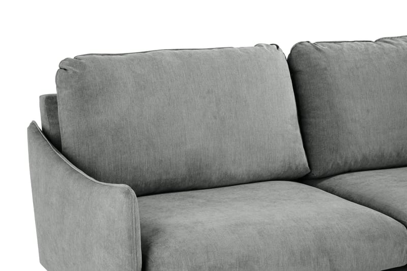 Trend Lyx 6-sits Vändbar L-formad Hörnsoffa i Tyg - Grå - Möbler - Soffa - Hörnsoffa