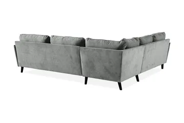 Trend Lyx 6-sits Vändbar L-formad Hörnsoffa i Tyg - Grå - Möbler - Soffa - Hörnsoffa