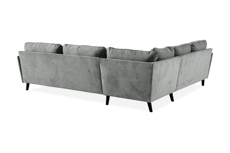 Trend Lyx 6-sits Vändbar L-formad Hörnsoffa i Tyg - Grå - Möbler - Soffa - Hörnsoffa