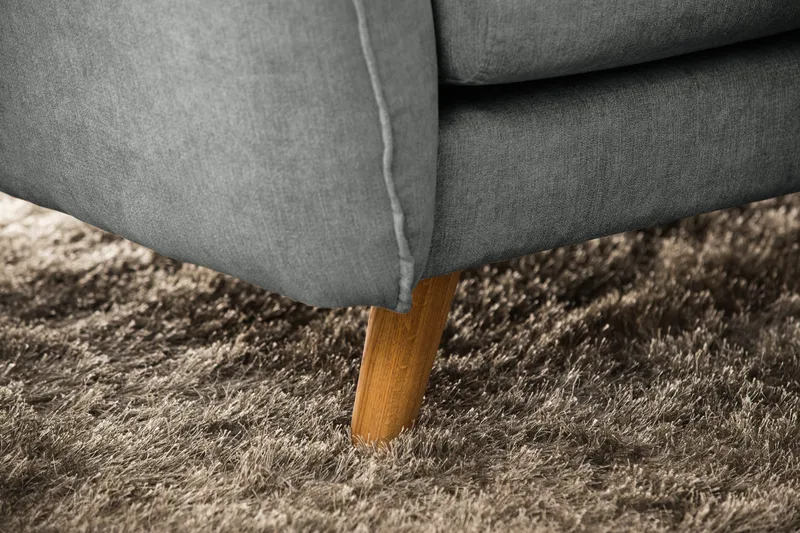 Trend Lyx 6-sits Vändbar L-formad Hörnsoffa i Tyg - Grå - Möbler - Soffa - Hörnsoffa