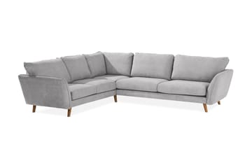Trend Lyx 6-sits Vändbar L-formad Hörnsoffa i Tyg - Ljusgrå - Möbler - Soffa - Hörnsoffa