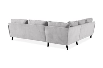 Trend Lyx 6-sits Vändbar L-formad Hörnsoffa i Tyg - Ljusgrå - Möbler - Soffa - Hörnsoffa