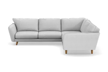 Trend Lyx 6-sits Vändbar L-formad Hörnsoffa i Tyg - Ljusgrå - Möbler - Soffa - Hörnsoffa
