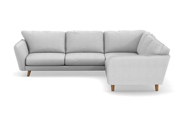 Trend Lyx 6-sits Vändbar L-formad Hörnsoffa i Tyg - Ljusgrå - Möbler - Soffa - Hörnsoffa