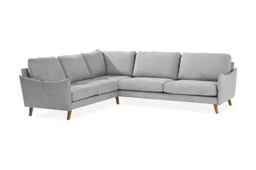 Trend Lyx 6-sits Vändbar L-formad Hörnsoffa i Tyg - Ljusgrå - Möbler - Soffa - Hörnsoffa