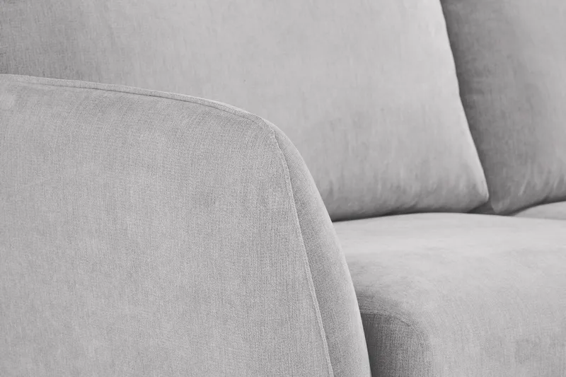 Trend Lyx 6-sits Vändbar L-formad Hörnsoffa i Tyg - Ljusgrå - Möbler - Soffa - Hörnsoffa