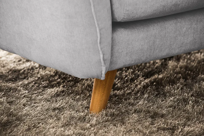 Trend Lyx 6-sits Vändbar L-formad Hörnsoffa i Tyg - Ljusgrå - Möbler - Soffa - Hörnsoffa