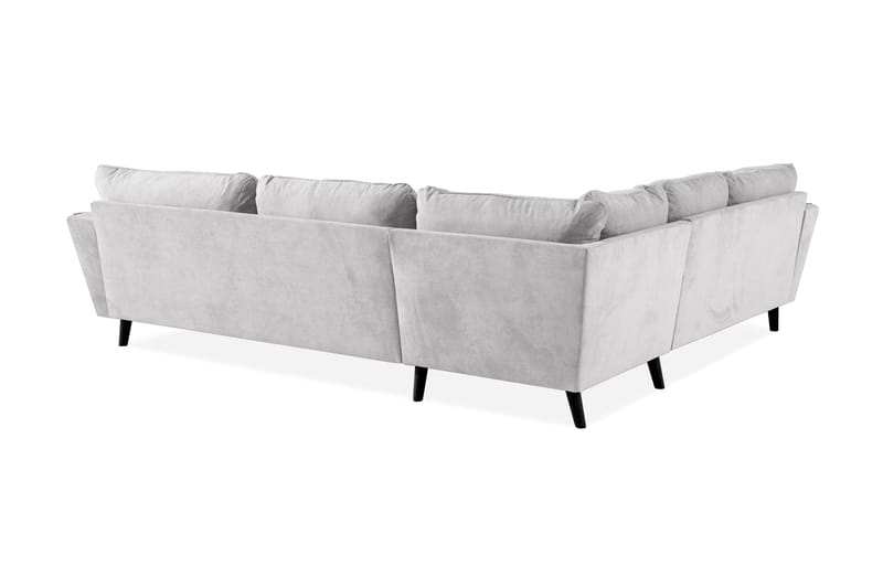 Trend Lyx 6-sits Vändbar L-formad Hörnsoffa i Tyg - Ljusgrå - Möbler - Soffa - Hörnsoffa